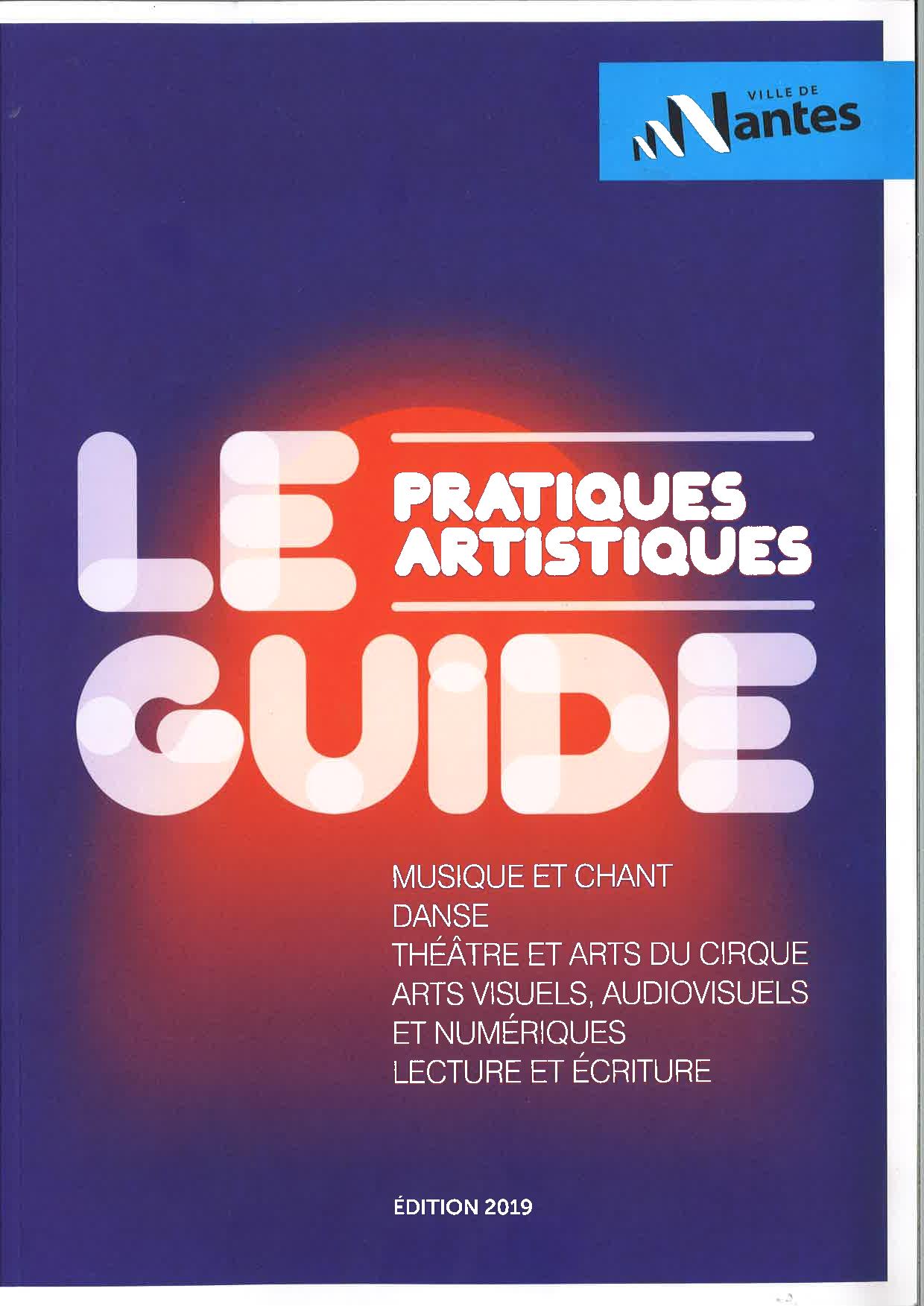 Le guide des pratiques artistiques et culturelles de la Ville de Nantes est arrivé !