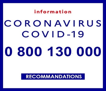 Le 0 800 130 000 : le numéro de téléphone gratuit officiel d’informations sur le coronavirus Covid-19