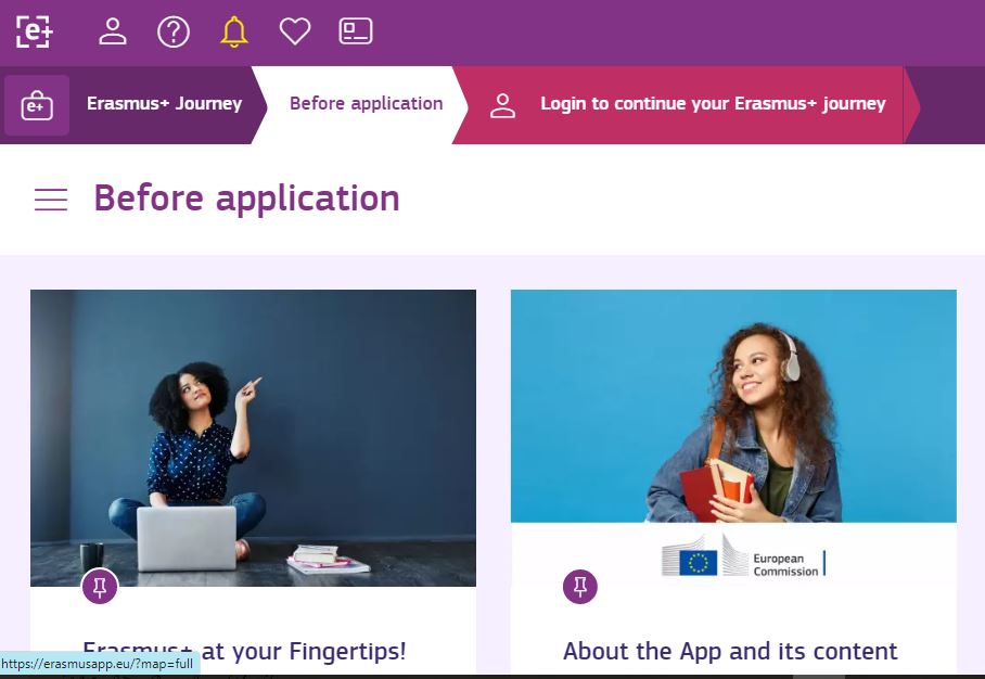 L'application Eramus +, l'application européenne à télécharger