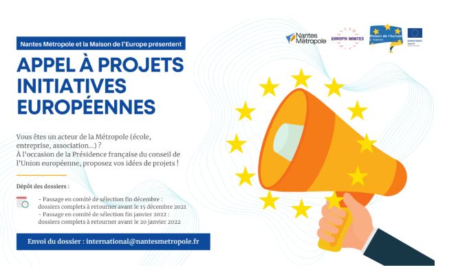 Appel à projets initiatives européenne jusqu'au 20 janvier 2022