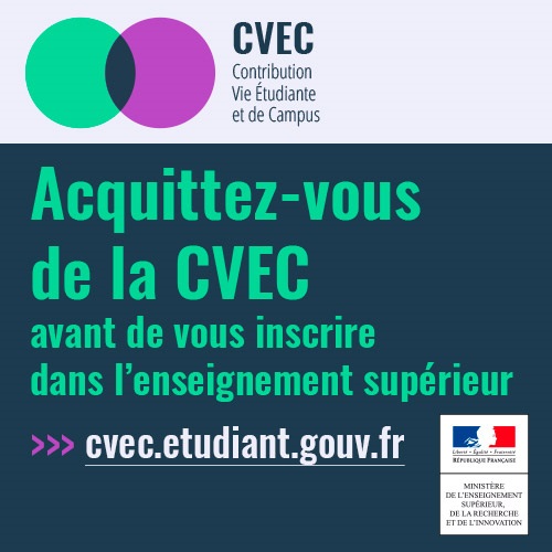 La Contribution de Vie Étudiante et de Campus (CVEC) : obligatoire pour vous inscrire en supérieur !