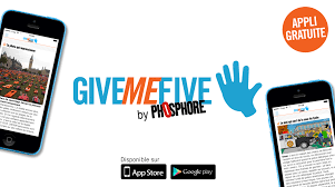 Give me five by Phosphore : une nouvelle application d’information pour les 15-20 ans