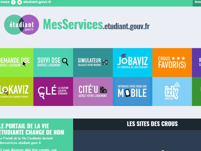 Le Portail de la vie étudiante devient messervices.etudiant.gouv.fr