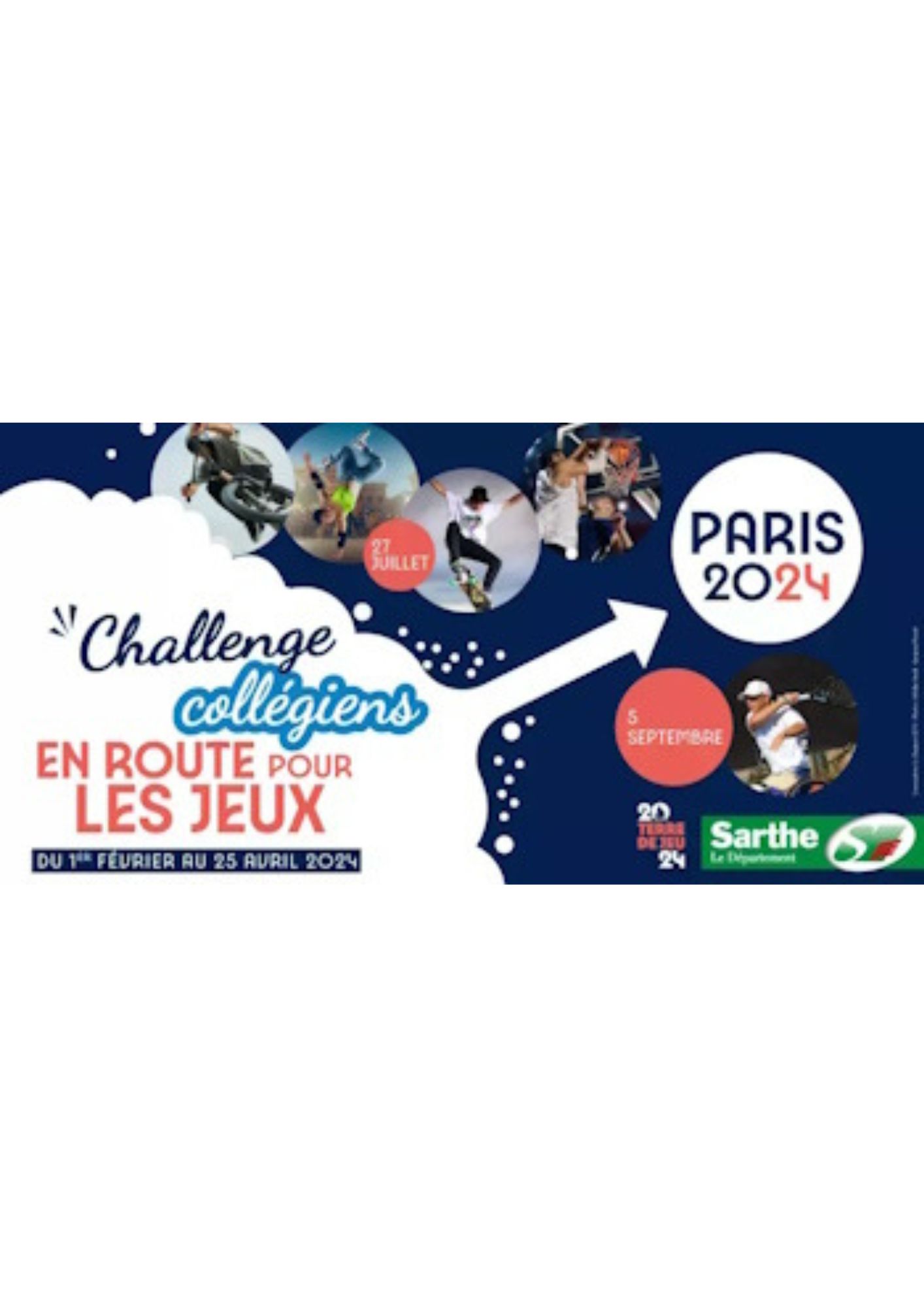 "En route pour les Jeux" : un challenge pour les collégiens de la Sarthe